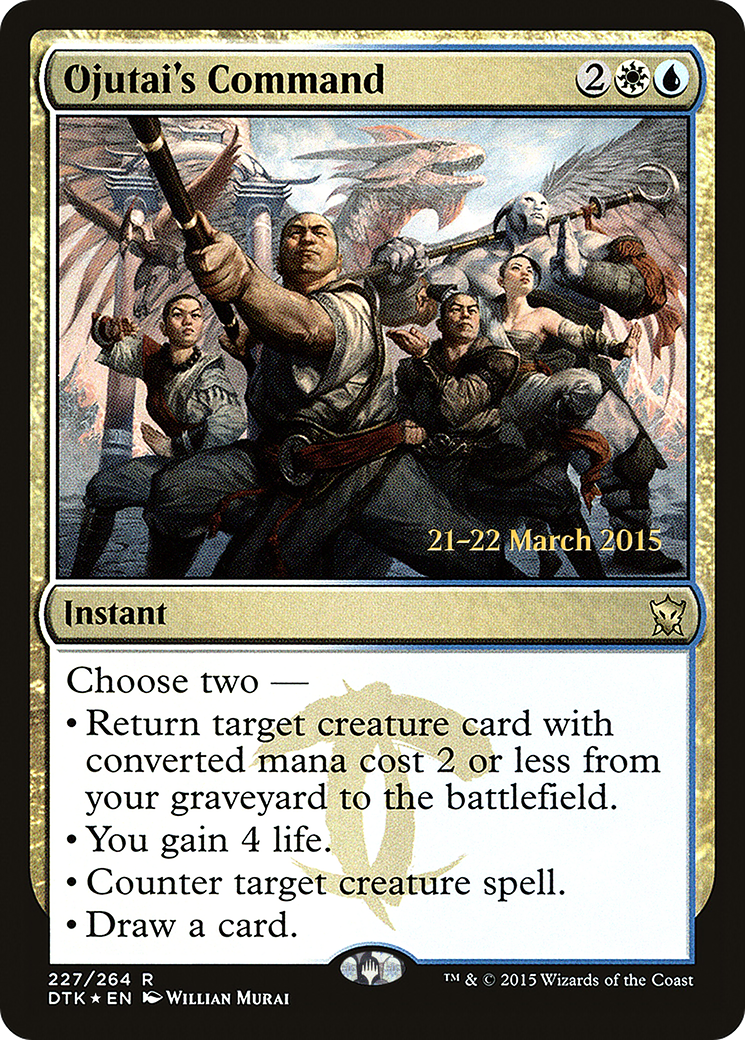 Ojutai's Command (PRE-227) - Dragons of Tarkir Promos Foil