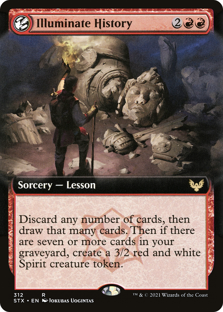 Illuminate History (Extended Art) (STX-312) - Strixhaven: School of Mages: (Extended Art, lesson) Foil