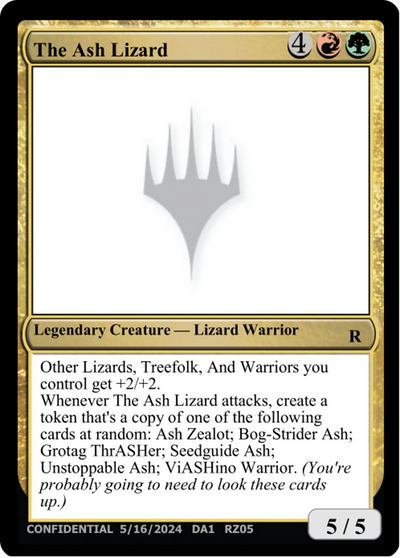 The Ash Lizard (UNK-RZ05C) - Unknown Event