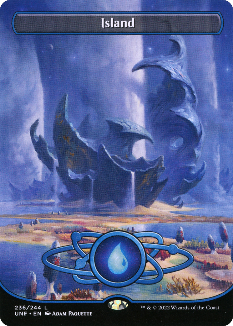 Island (236) (Borderless) (UNF-236) - Unfinity (Borderless) Foil