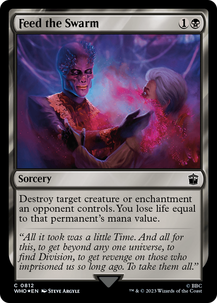 Feed the Swarm (Surge Foil) (WHO-812) - Doctor Who Foil