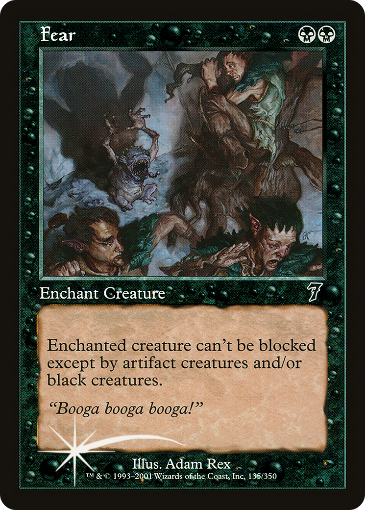 Fear (7ED-135) - 7th Edition Foil