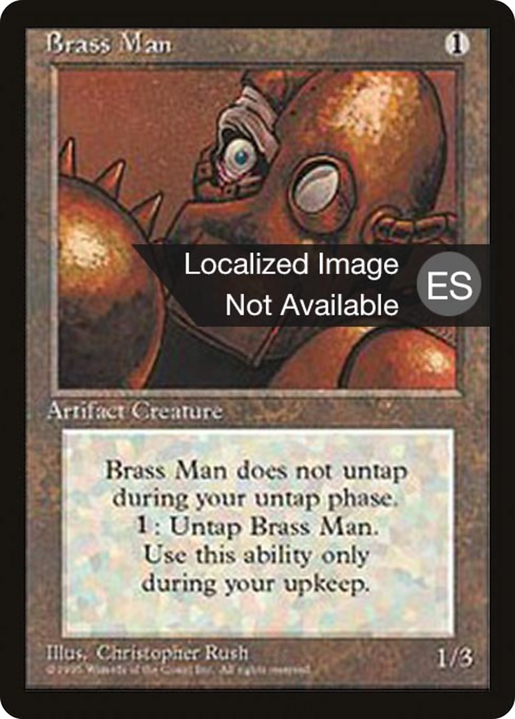 Brass Man (4BB-) - Fourth Edition Foreign Black Border