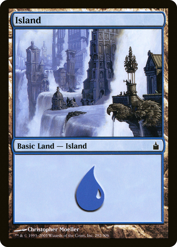 Island (292) (RAV-292) - Ravnica: City of Guilds Foil