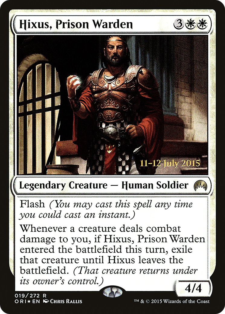 Hixus, Prison Warden (PRE-019) - Magic Origins Promos Foil