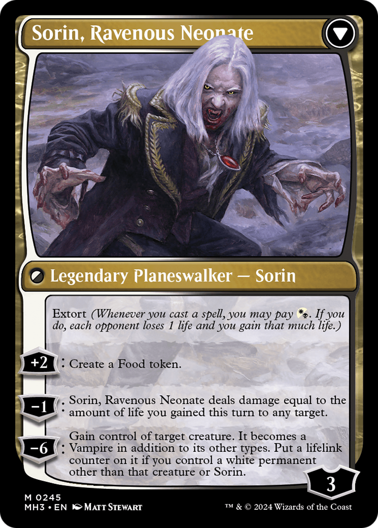 Sorin of House Markov (MH3-245) - Modern Horizons 3 Foil