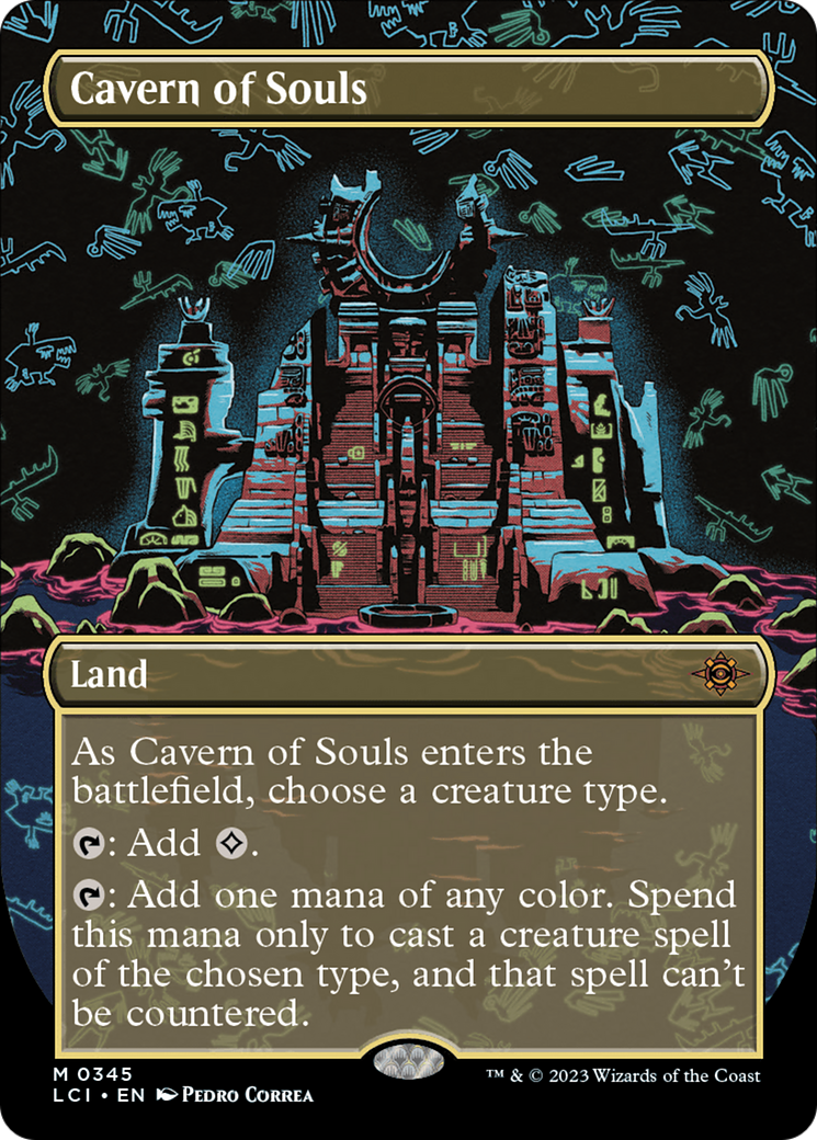 Cavern of Souls (0345) (Borderless) (LCI-345) - The Lost Caverns of Ixalan (Borderless) Foil