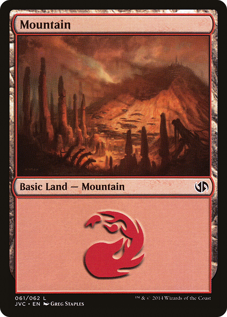 Mountain (61) (Jace vs Chandra) (DD3-061) - Duel Decks Anthology: Jace vs. Chandra