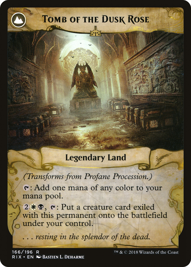 Profane Procession (RIX-166) - Rivals of Ixalan: (compasslanddfc) Foil