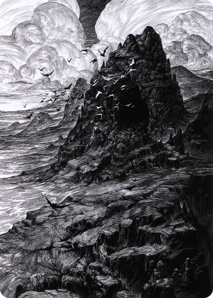 Mountain // Mountain (AVOW-080) - Crimson Vow Art Series (Borderless)