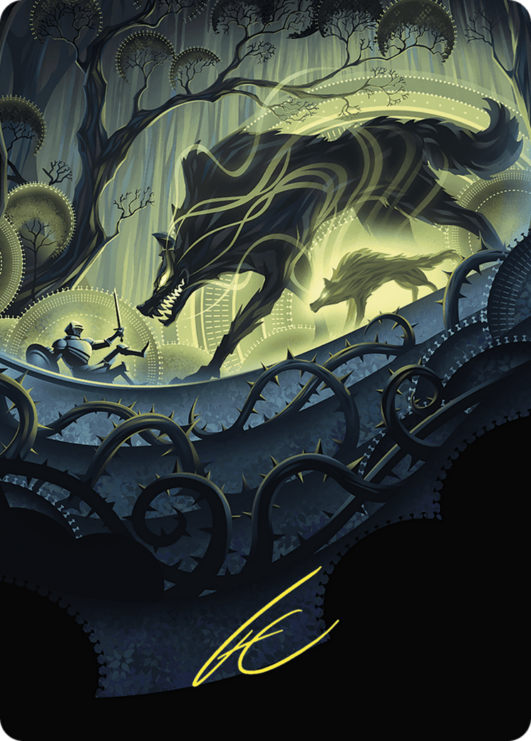 Unnatural Growth // Unnatural Growth (AWOE-075) - Wilds of Eldraine Art Series (Borderless) Foil
