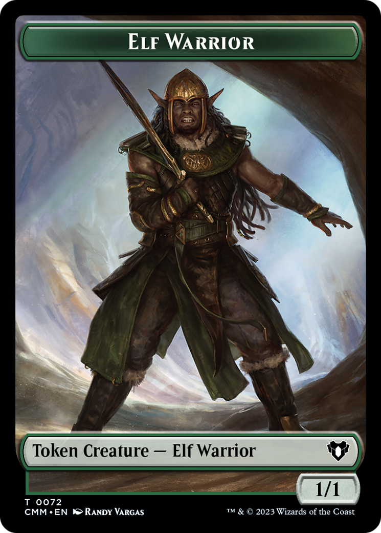 Elf Warrior (TCMM-072) - Commander Masters Tokens Foil