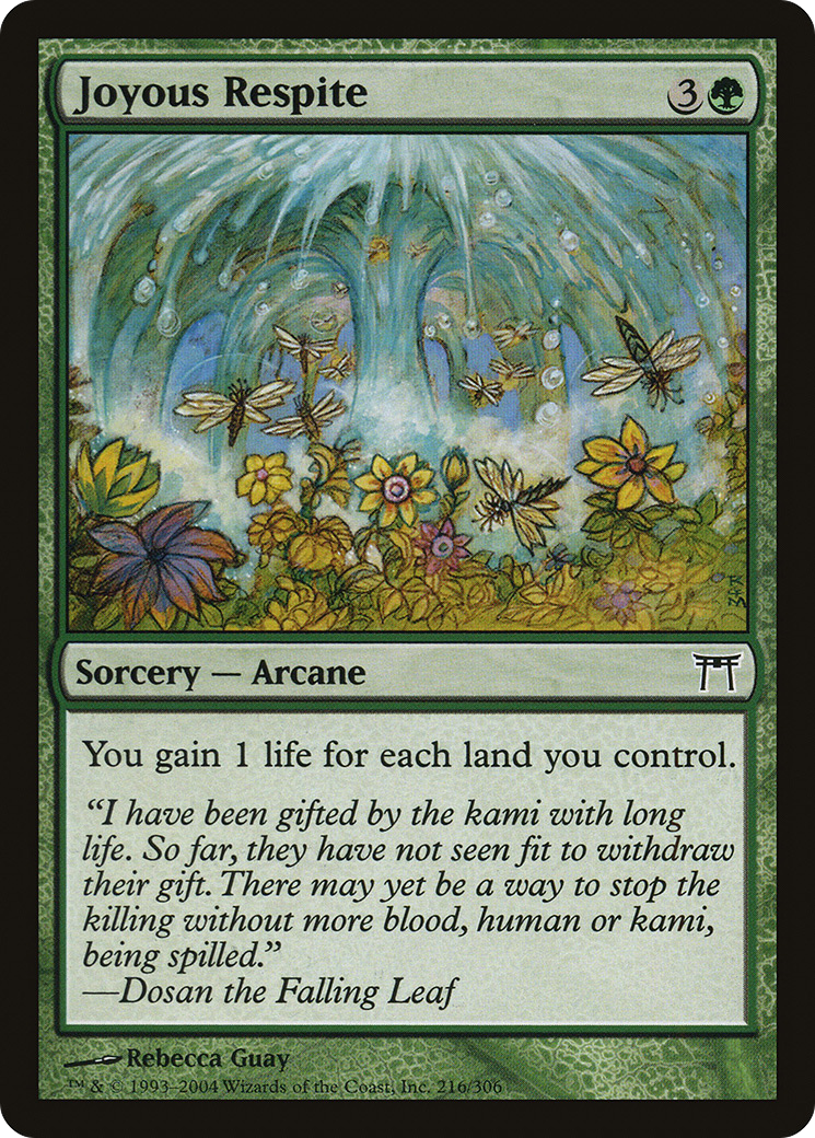 Joyous Respite (CHK-216) - Champions of Kamigawa Foil