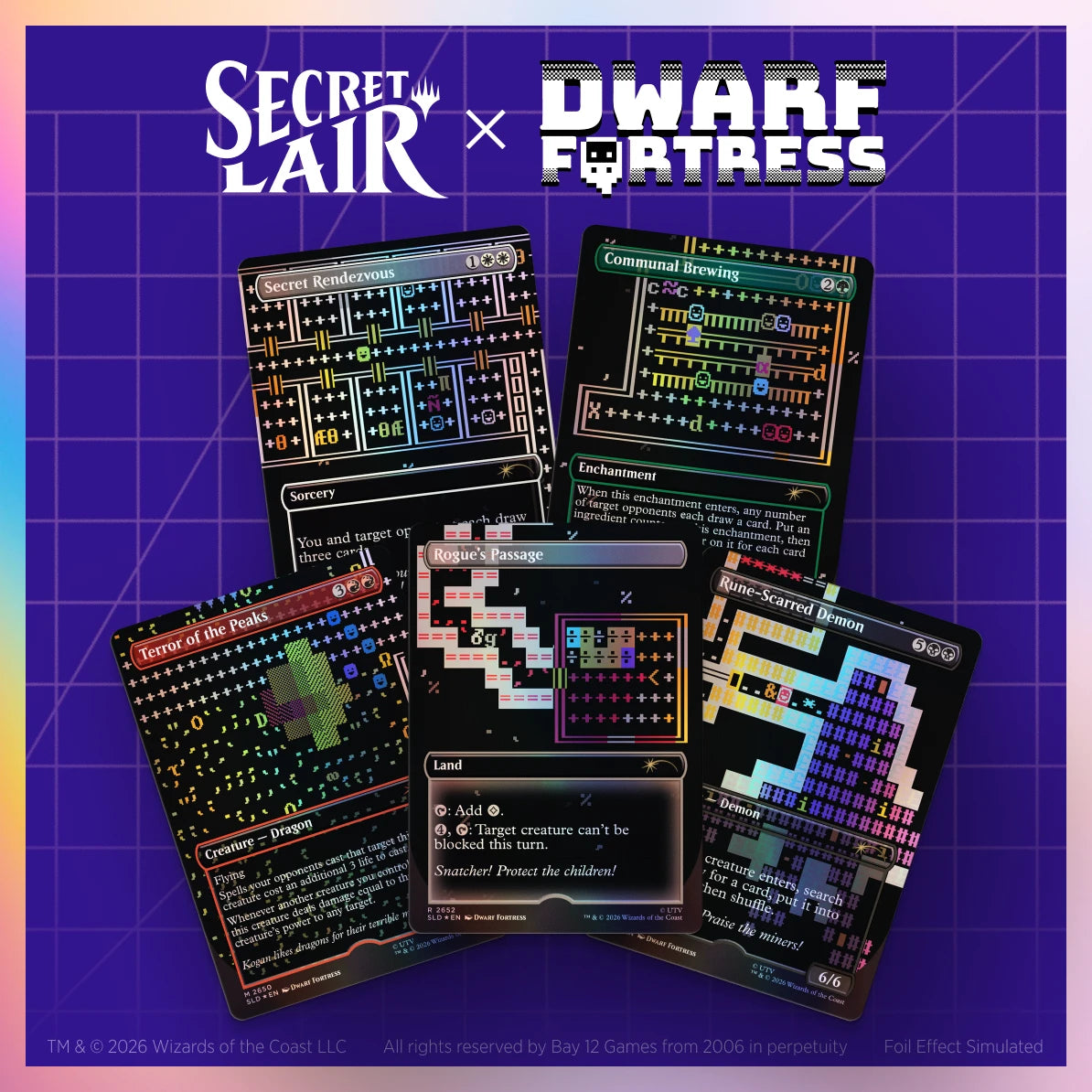 Secret Lair Drop: Secret Lair x Dwarf Fortress: Create New World Foil Edition