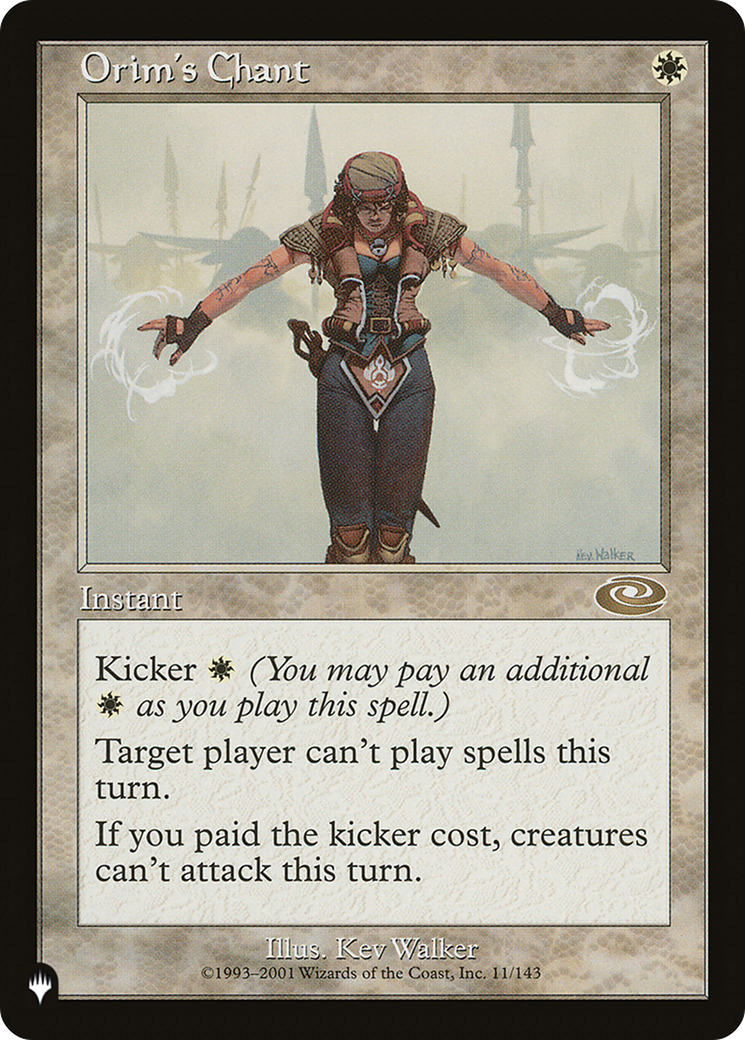 Orim's Chant (LIST-11/143) - The List