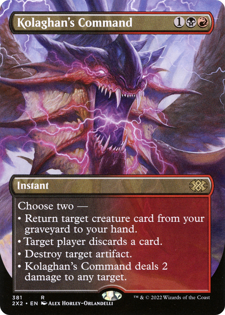 Kolaghan's Command (Borderless) (2X2-381) - Double Masters 2022 (Borderless)