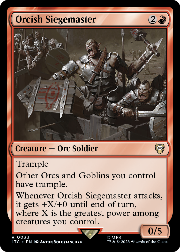 Orcish Siegemaster (LTC-033) - Tales of Middle-earth Commander