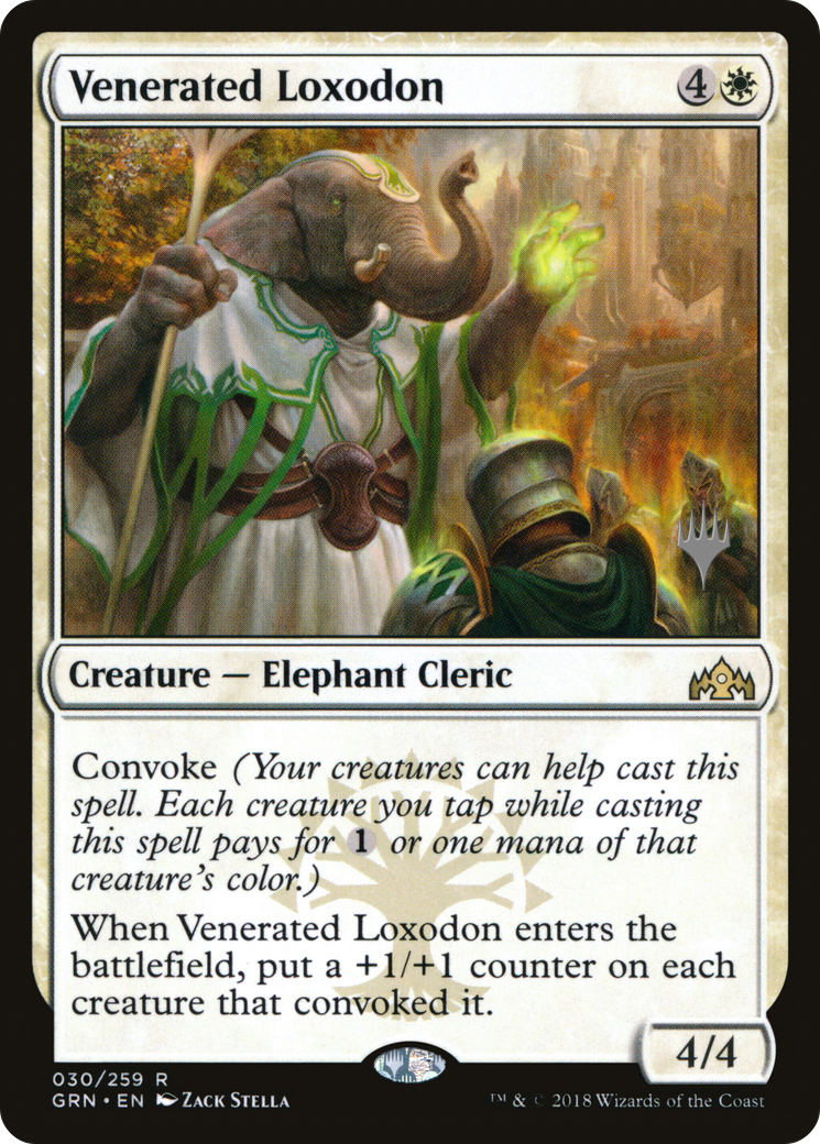 Venerated Loxodon (PPTHB-030) - Guilds of Ravnica Promos