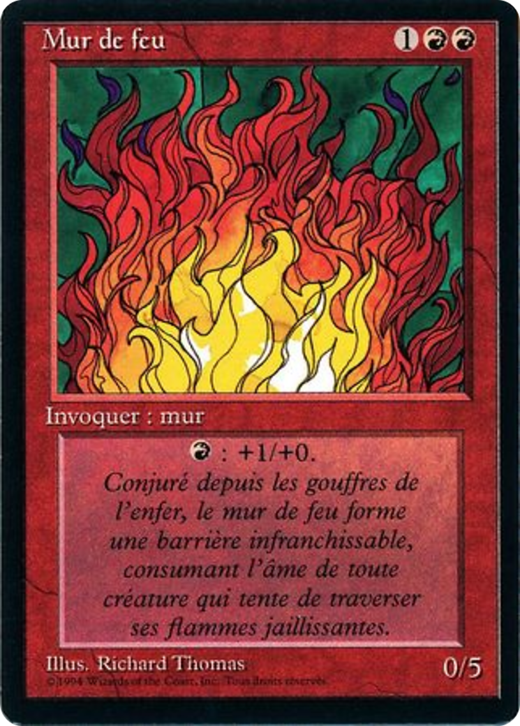 Wall of Fire (FBB-) - Foreign Black Border