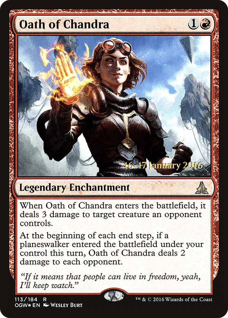 Oath of Chandra (PRE-113) - Oath of the Gatewatch Promos Foil