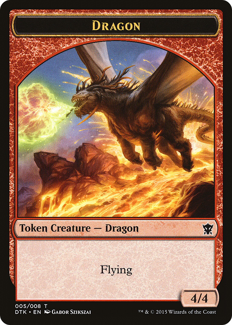 Dragon Token (DTK-005) - Dragons of Tarkir Tokens