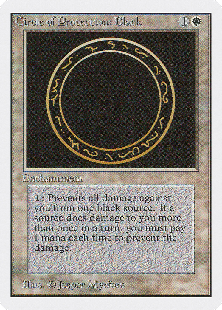 Circle of Protection: Black (2ED-) - Unlimited Edition