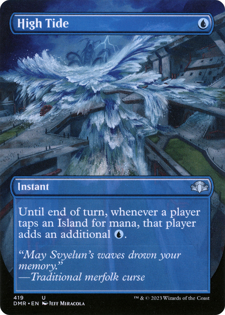 High Tide (Borderless) (DMR-419) - Dominaria Remastered (Borderless) Foil