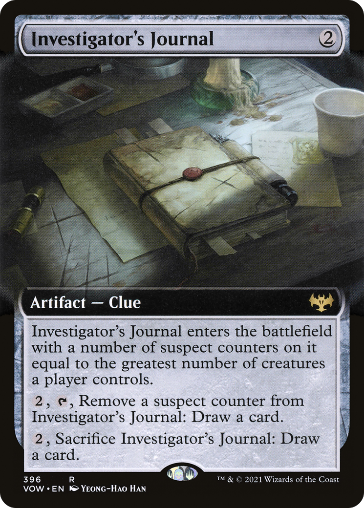 Investigator's Journal (Extended Art) (VOW-396) - Innistrad: Crimson Vow: (Extended Art) Foil