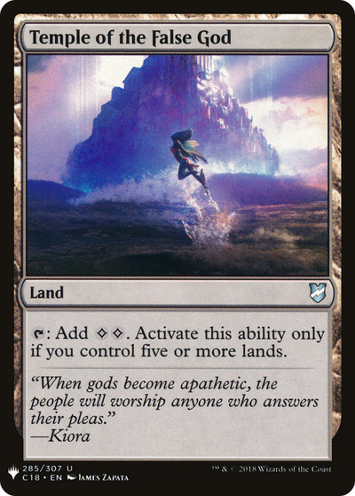 Temple of the False God (C18) (LIST-285) - The List