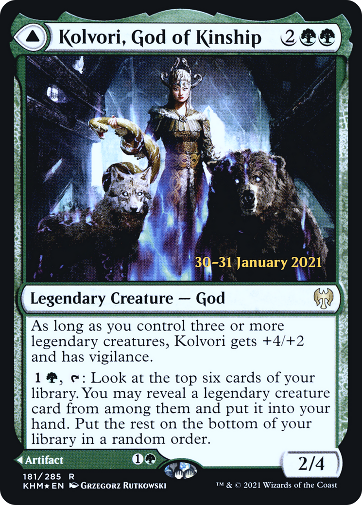 Kolvori, God of Kinship (PRE-181) - Kaldheim Promos Foil