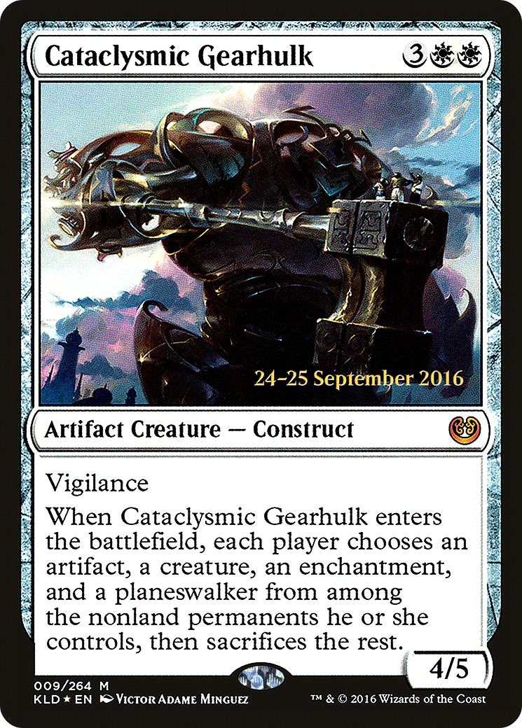 Cataclysmic Gearhulk (PRE-009) - Kaladesh Promos Foil