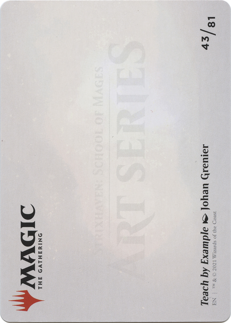 Teach by Example // Teach by Example (ASTX-043) - Strixhaven Art Series (Borderless)