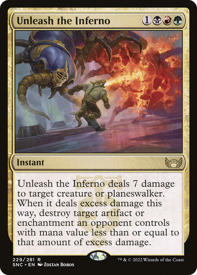 Unleash the Inferno (SNC-229) - Streets of New Capenna Foil