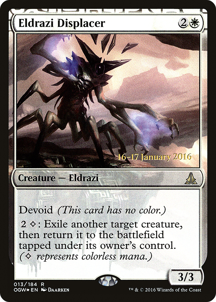 Eldrazi Displacer (PRE-013) - Oath of the Gatewatch Promos: (devoid) Foil