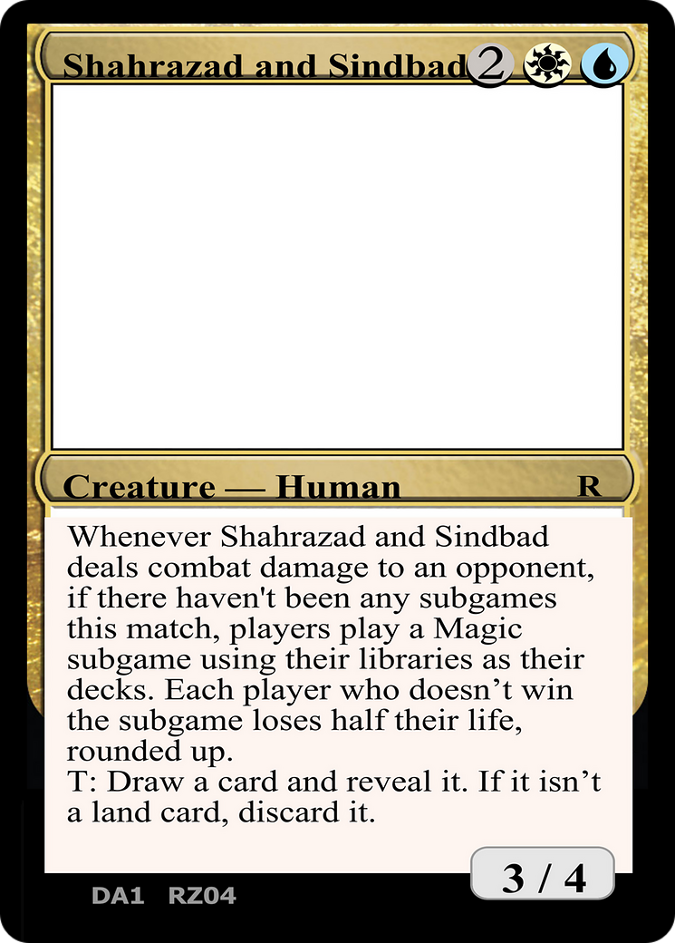 Shahrazad and Sindbad (UNK-RZ04G) - Unknown Event