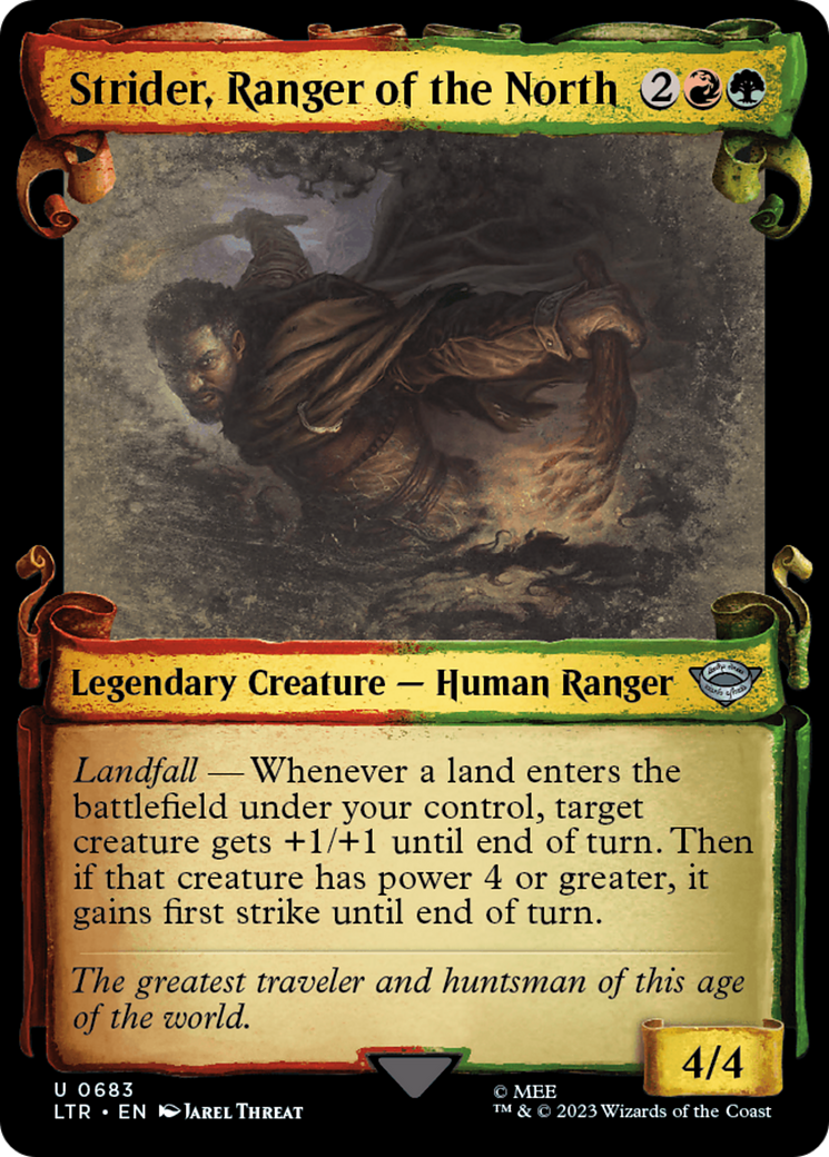 Strider, Ranger of the North (Showcase Scrolls) (LTR-683) - The Lord of the Rings: Tales of Middle-earth: (Showcase)