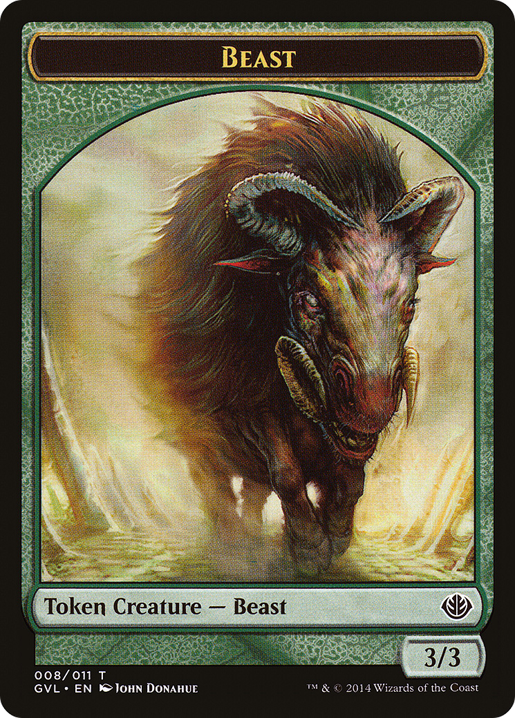 Beast Token (008) (DD3-008) - Duel Decks Anthology: Garruk vs. Liliana Tokens