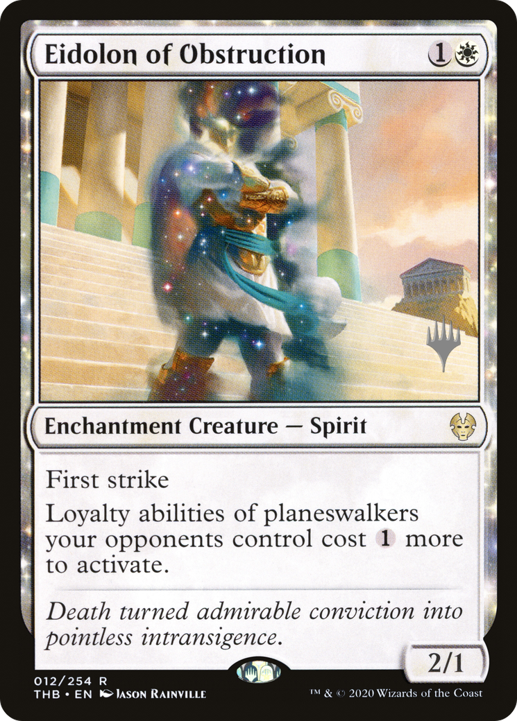 Eidolon of Obstruction (PPTHB-12P) - Theros Beyond Death Promos: (enchantment)