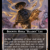 Bounty: Rissa "Blades" Lee // Wanted! (TOTC-038) - Outlaws of Thunder Junction Commander Tokens