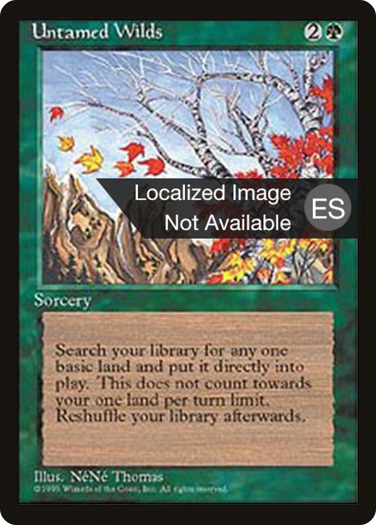 Untamed Wilds (4BB-) - Fourth Edition Foreign Black Border