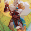Ajani, Sleeper Agent // Ajani, Sleeper Agent (ADMU-042) - Dominaria United Art Series (Borderless)