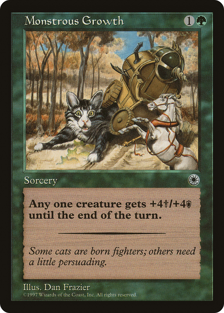 Monstrous Growth (Flavor Text) (POR-) - Portal