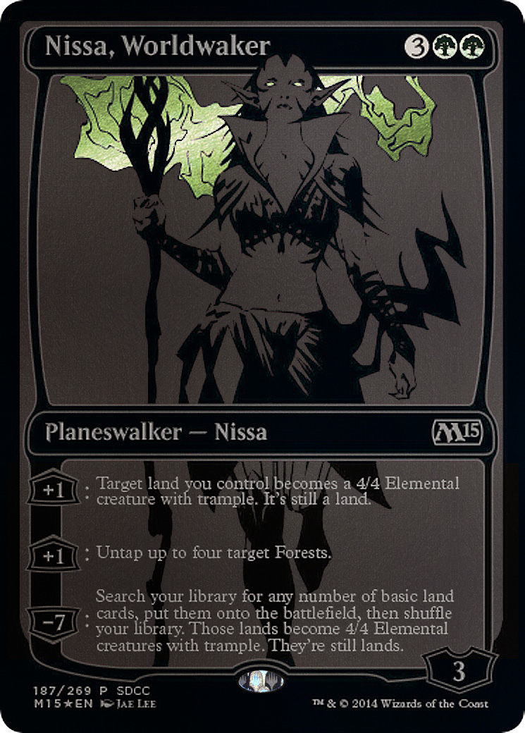 Nissa, Worldwaker (SDCC 2014 Exclusive) (MEDIA-187) - San Diego Comic-Con 2014 Foil