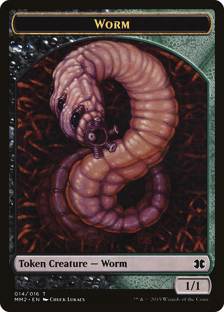Worm Token (MM2-014) - Modern Masters 2015 Tokens