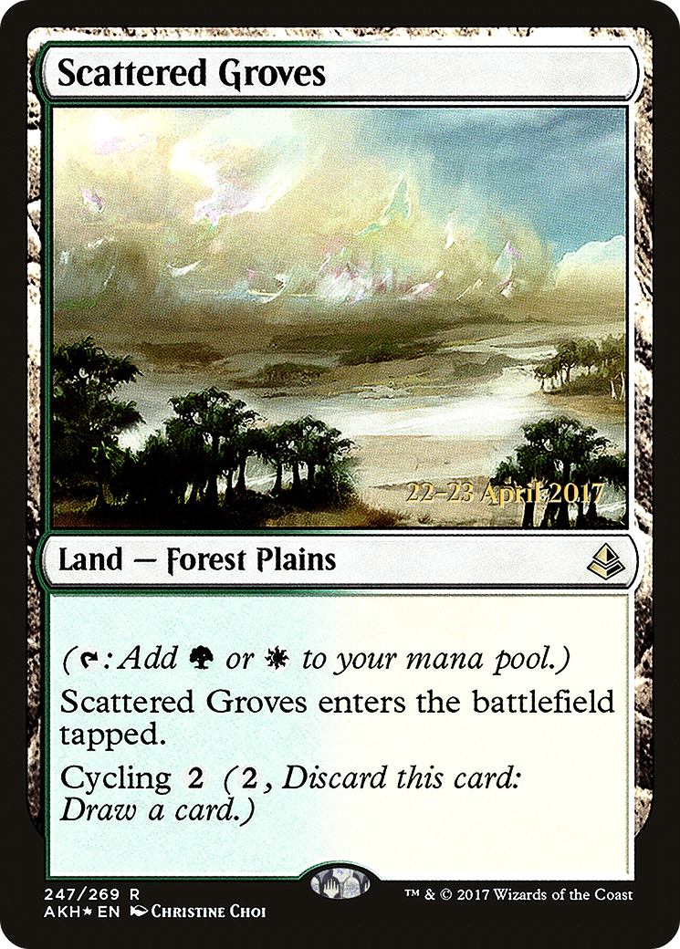 Scattered Groves (PRE-247) - Amonkhet Promos Foil