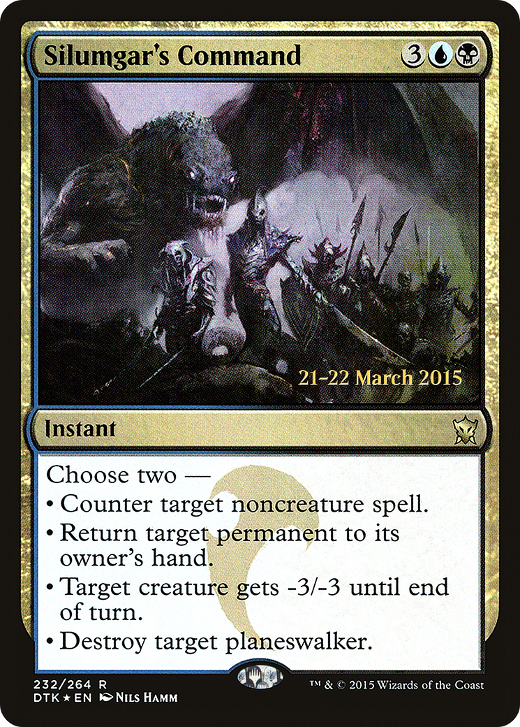 Silumgar's Command (PRE-232) - Dragons of Tarkir Promos Foil