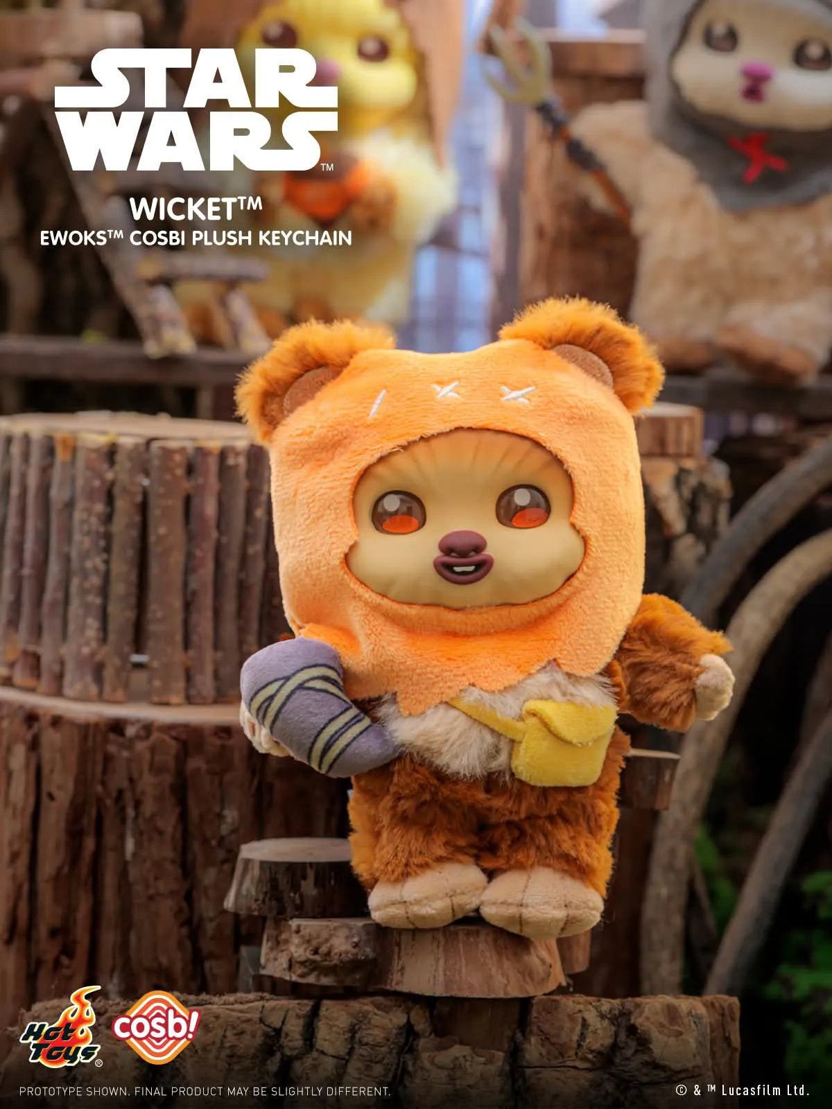 Hot Toys x Star Wars - Ewoks Plush Keychain Collection Series 2 Blind Box