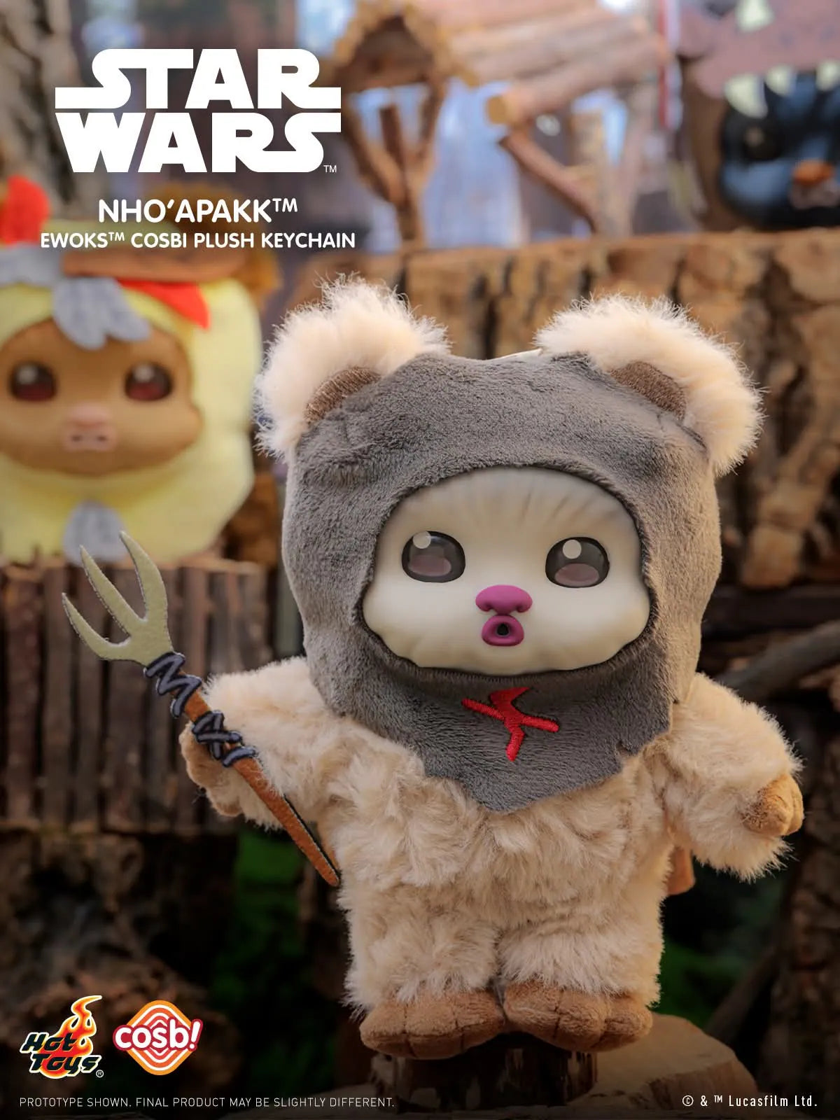 Hot Toys x Star Wars - Ewoks Plush Keychain Collection Series 2 Blind Box