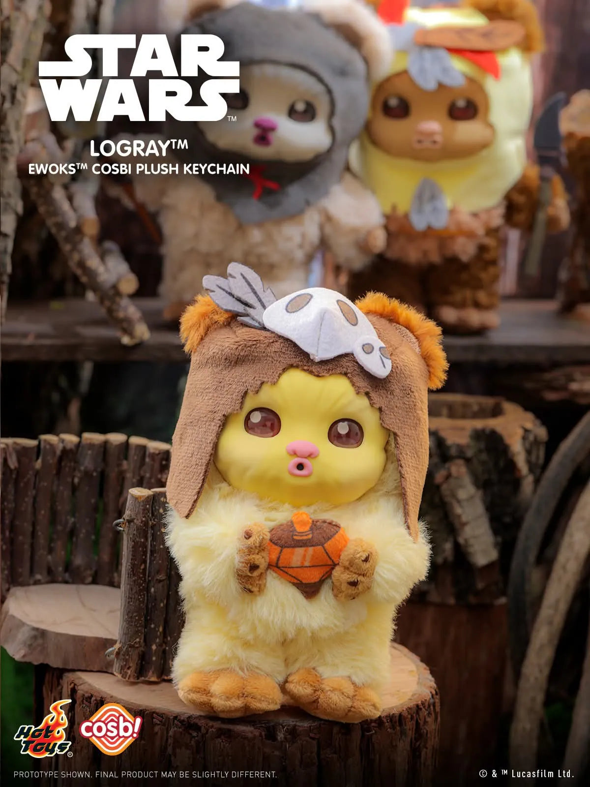 Hot Toys x Star Wars - Ewoks Plush Keychain Collection Series 2 Blind Box