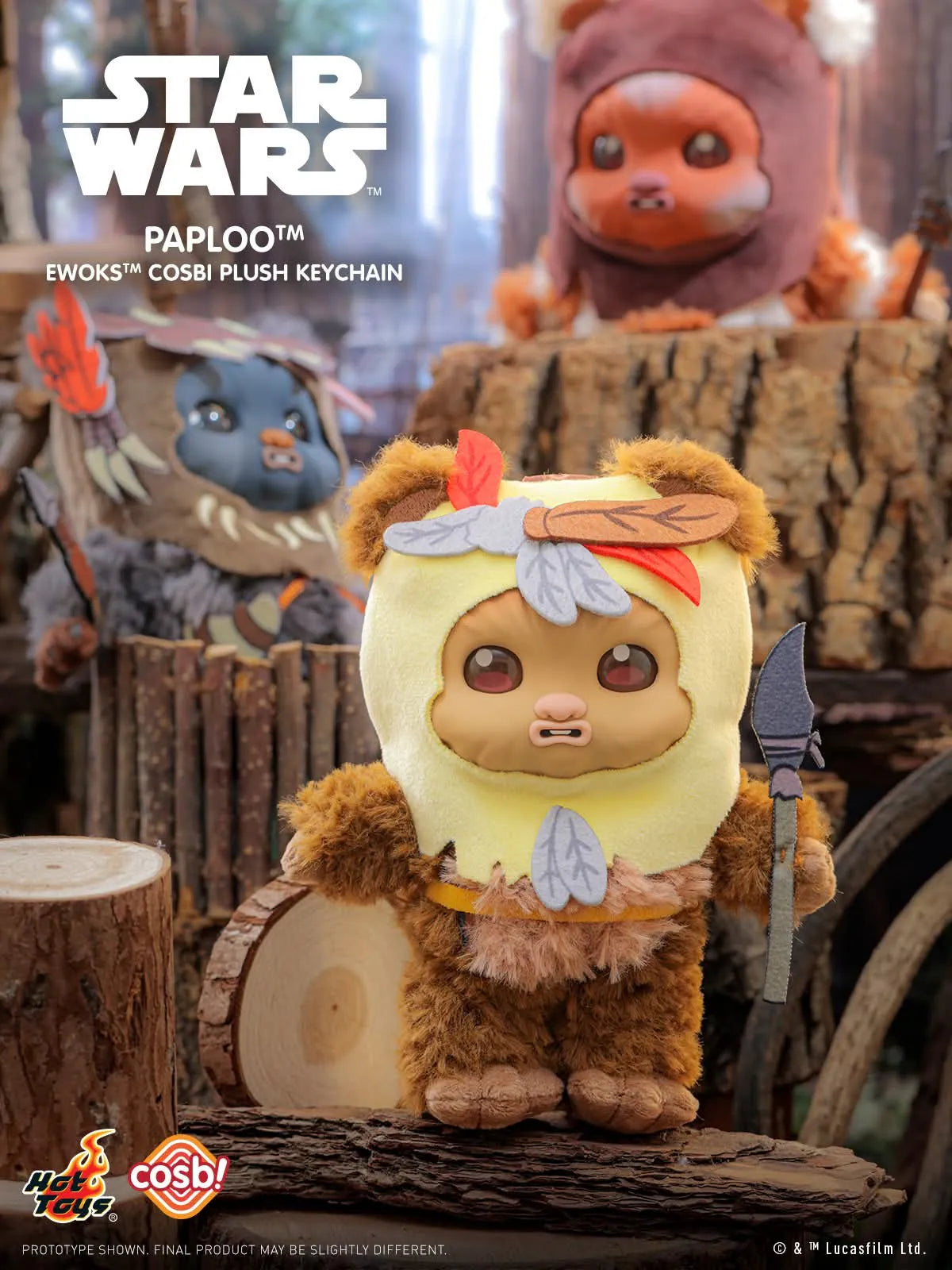 Hot Toys x Star Wars - Ewoks Plush Keychain Collection Series 2 Blind Box